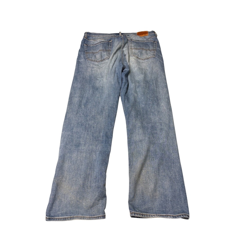 Lucky Brand 329 Classic Straight Mens Blue Denim Jeans 34x32 Medium Wash Stretch - Picture 9 of 16